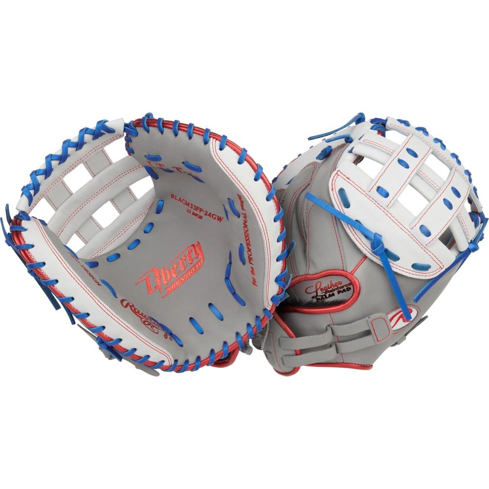 imageRawlings  Liberty Advanced Fastpitch Softball Glove  Sizes 1175quot  1325quot  Multiple StylesGrey  White  Royal  Modified H Web