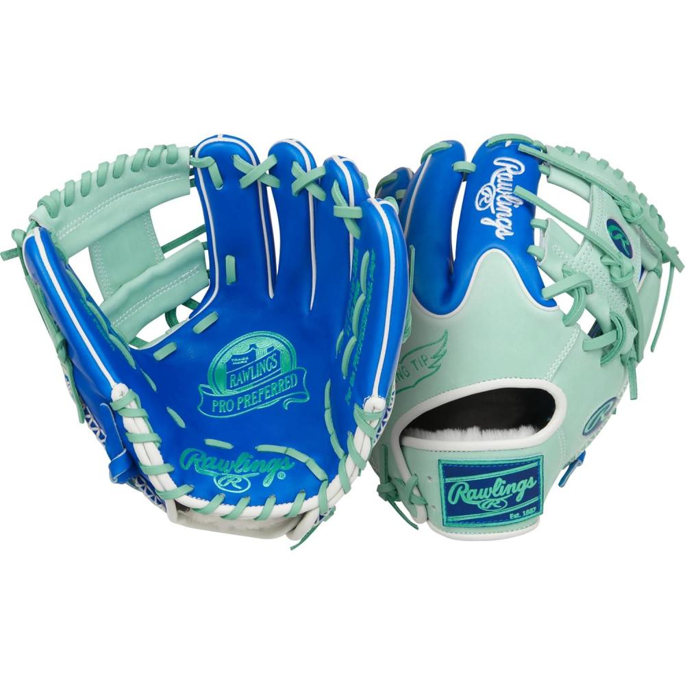 imageRawlings  PRO Preferred Baseball Glove  Sizes 115quot  1275quot  Multiple StylesRoyal  Mint Pro I Web