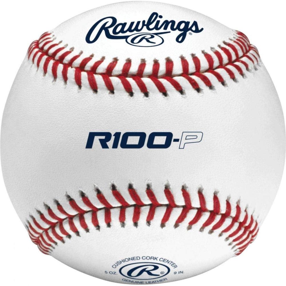 imageRawlings R100P Practice Baseballs Collegiate High School Youth FlatRaised Seam OptionsOne Size
