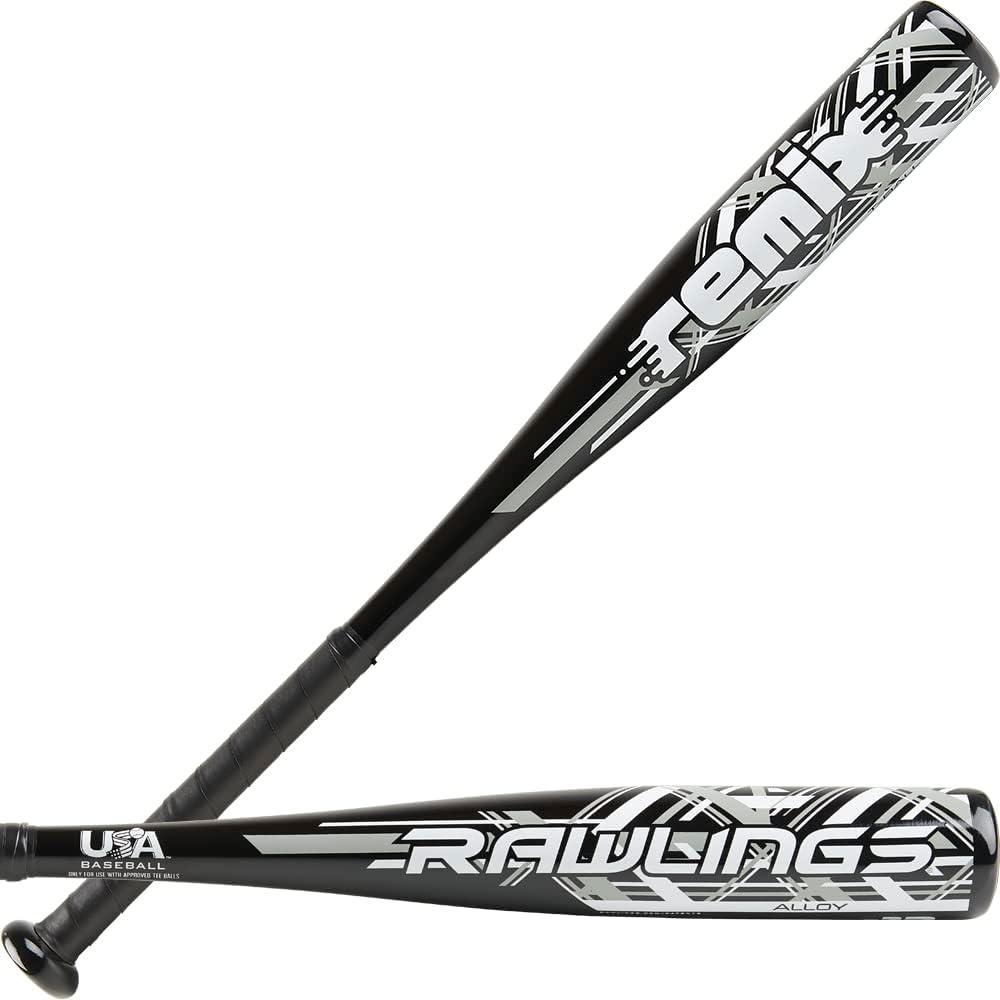 imageRawlings  Remix TBall Bat  USA Baseball ampamp Softball  12 Drop  2 14quot Barrel  1 Pc AluminumBlack