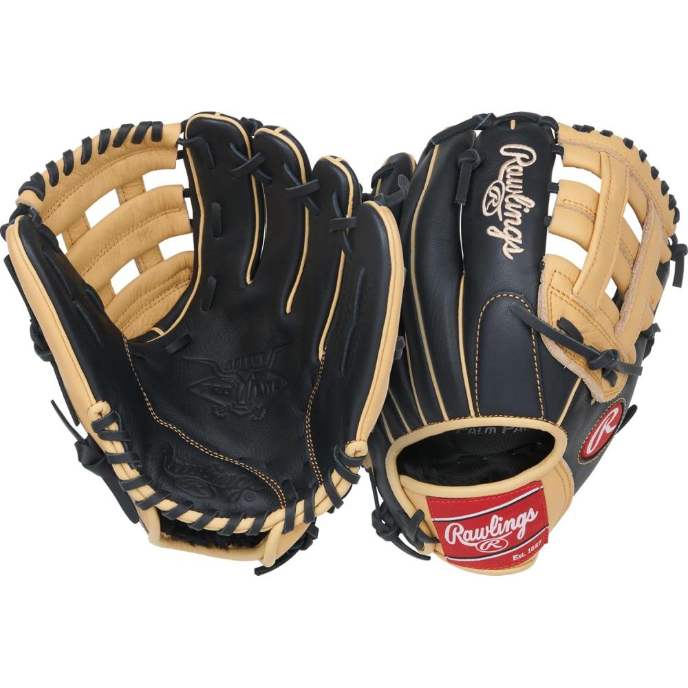 imageRawlings  Select PRO LITE Youth Baseball Glove  Pro Player Models  Sizes 105quot  1225quot  Multiple StylesFernando Tatis Jr  Pro H Web  Black  Camel