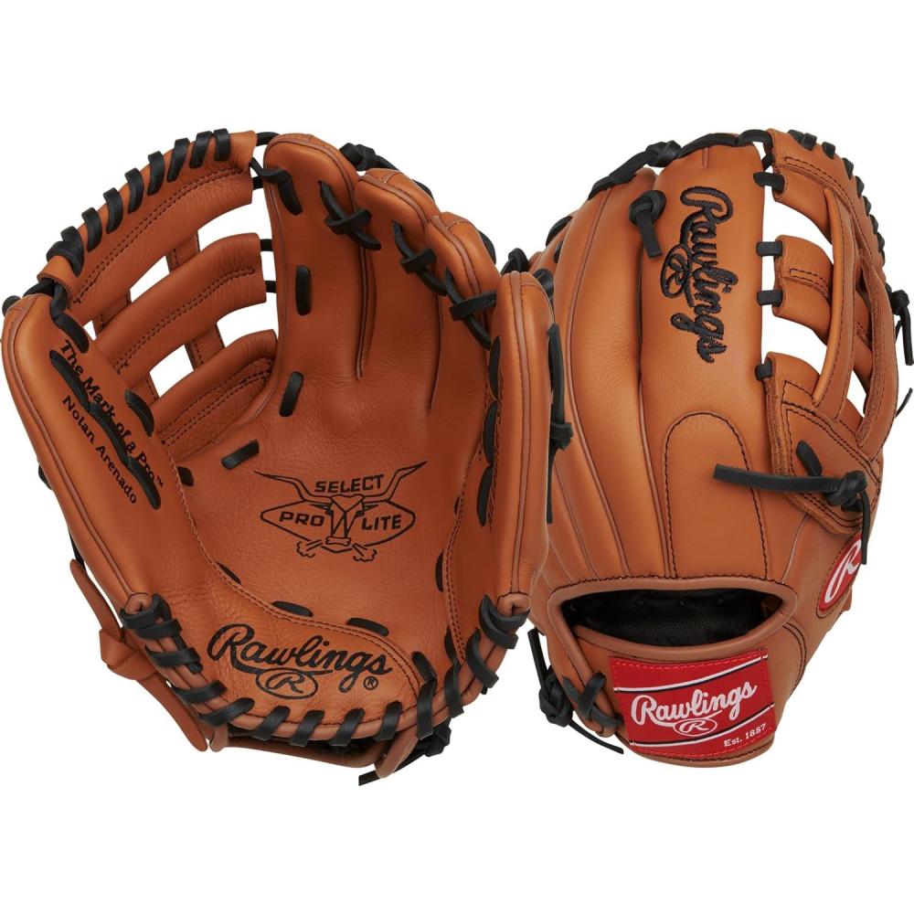 imageRawlings  Select PRO LITE Youth Baseball Glove  Pro Player Models  Sizes 105quot  1225quot  Multiple StylesNolan Arenado  Tan