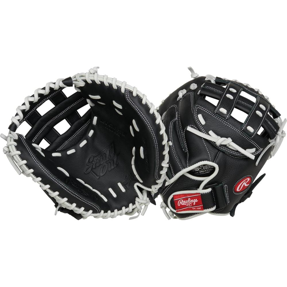 imageRawlings  Shut Out Youth Softball Glove  Sizes 115quot  125quot  Multiple StylesBlack  White  Pro H Web