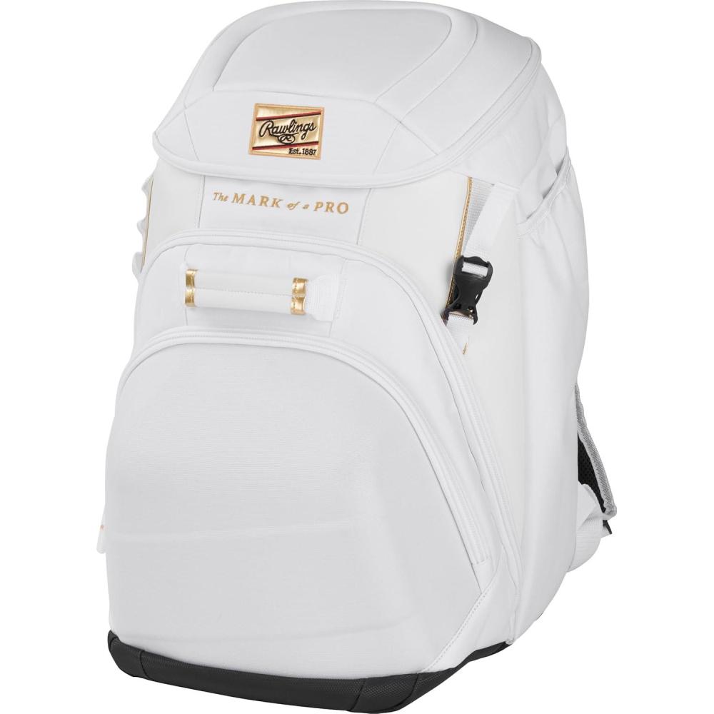imageRawlings Gold Collection Backpack Equipment Bag  BaseballSoftball  Multiple StylesWhite