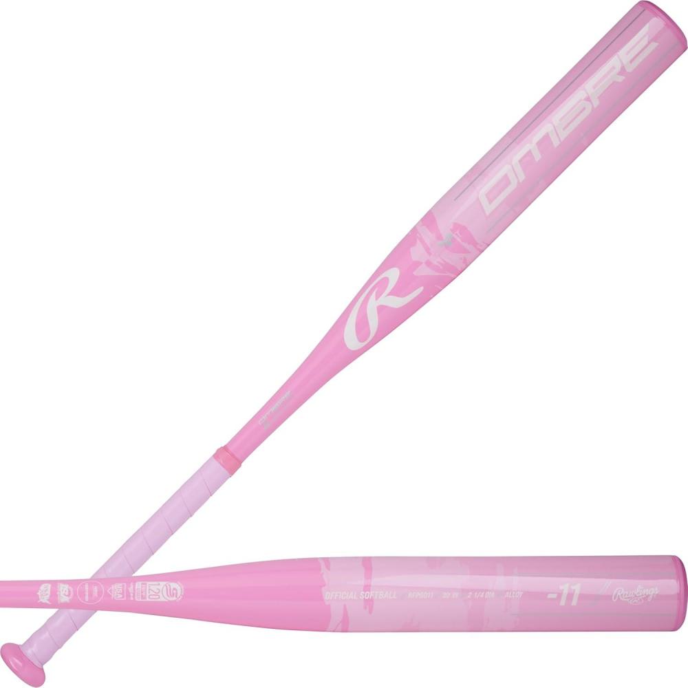 imageRawlings Ombre Fastpitch Softball Bat  11 Drop  1 Pc Aluminum  Approved for All AssociationsPink