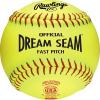imageRawlings  Official Dream Seam Fastpitch Softballs  12quot USAASA NFHS  C12RYLAH  Multiple Count Options12 Count