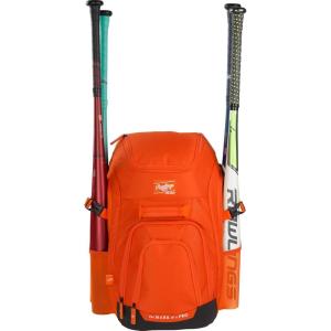 Rawlings | FRANCHISE 2.0 Player’s Backpack | Baseball/Softball | Rec/Travel | Multiple Styles(ATHLETIC ORANGE)