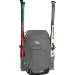 Rawlings | FRANCHISE 2.0 Player’s Backpack | Baseball/Softball | Rec/Travel | Multiple Styles(GRAPHITE)