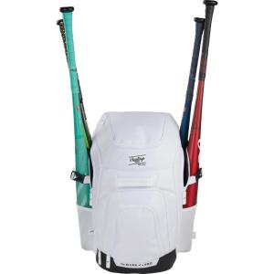 Rawlings | FRANCHISE 2.0 Player’s Backpack | Baseball/Softball | Rec/Travel | Multiple Styles(WHITE)
