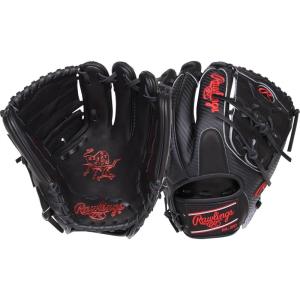 Rawlings | Heart of The Hide Baseball Glove | Lightweight HYPERSHELL & SPEEDSHELL Models | Multiple Styles(Hypershell – 2-Piece Solid Web | Black / Red)