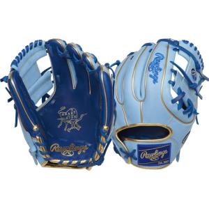 Rawlings | Heart of The Hide Baseball Glove | Youth Contour Fit Models | Advanced Break-in | Sizes 11.5″ – 12.75″(Columbia Blue / Royal | Pro I-Web)