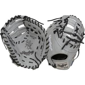 Rawlings | Heart of The Hide Baseball Glove | Youth Contour Fit Models | Advanced Break-in | Sizes 11.5″ – 12.75″(Grey | Single Post Double Bar Web)