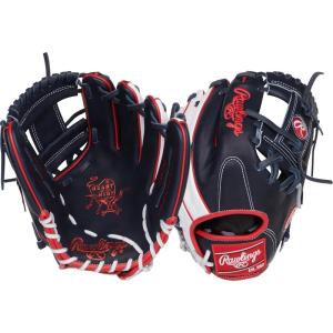 Rawlings | Heart of The Hide Baseball Glove | Youth Contour Fit Models | Advanced Break-in | Sizes 11.5″ – 12.75″(Navy | Pro I-Web)