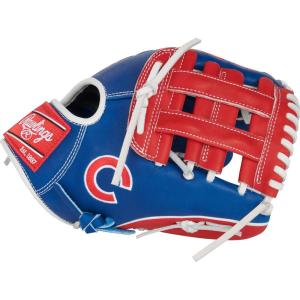 Rawlings | Heart of The Hide MLB Team Logo Baseball Glove | All MLB Team Options Available(Chicago Cubs – 11.5″ – Pro H-Web)