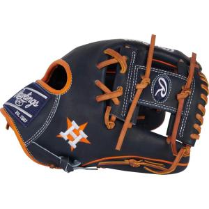 Rawlings | Heart of The Hide MLB Team Logo Baseball Glove | All MLB Team Options Available(Houston Astros – 11.5″ – Pro I-Web)