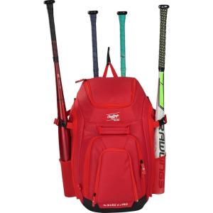 Rawlings | LEGION 2.0 Player’s Backpack | Baseball/Softball | Multiple Styles(SCARLET)