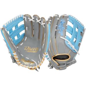 Rawlings | Liberty Advanced Color Series Fastpitch Softball Glove | Sizes 11.75″ – 13″ | Multiple Styles(Grey / Columbia Blue / Gold | Pro H Web)