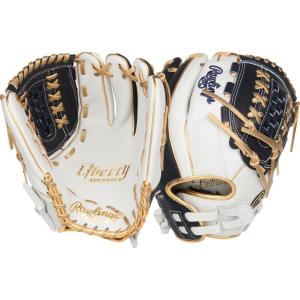 Rawlings | Liberty Advanced Color Series Fastpitch Softball Glove | Sizes 11.75″ – 13″ | Multiple Styles(White / Navy / Gold | X-Laced Basket Web)