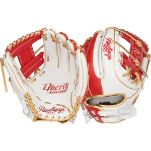 Rawlings | Liberty Advanced Color Series Fastpitch Softball Glove | Sizes 11.75″ – 13″ | Multiple Styles(White / Scarlet / Gold | Pro I Web)