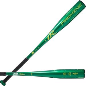 Rawlings | Machine Baseball Bat | USA | -10 Drop | 2 5/8″ Barrel | 1 Pc. Alloy(Green)