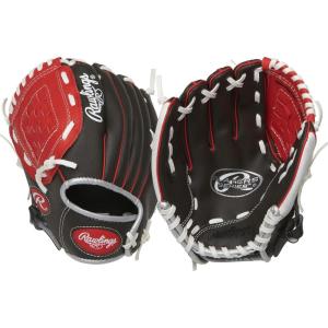 Rawlings | Players Series T-Ball & Youth Baseball Glove | Sizes 9″ – 11.5″ | Multiple Styles(Dark Shadow / Red / White)