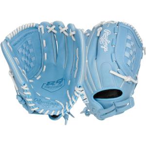 Rawlings | R9 Fastpitch Softball Glove | Sizes 11.5″ – 13″ | Multiple Styles(Basket Web | Columbia Blue)