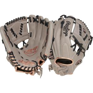 Rawlings | R9 Fastpitch Softball Glove | Sizes 11.5″ – 13″ | Multiple Styles(Contour Youth Fit – Laced 1 PC. Web | Grey)