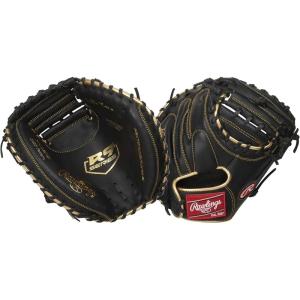 Rawlings | R9 Series Baseball Glove | Sizes 11.5″ – 12.75″ | Multiple Styles(1-Piece Solid Web | Black / Gold)