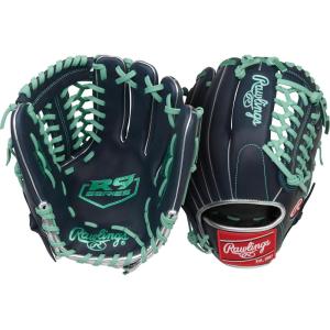 Rawlings | R9 Series Baseball Glove | Sizes 11.5″ – 12.75″ | Multiple Styles(Navy / Mint | Modified Trap-Eze Web)