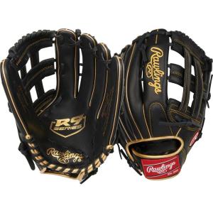 Rawlings | R9 Series Baseball Glove | Sizes 11.5″ – 12.75″ | Multiple Styles(Pro H-Web | Black / Gold)