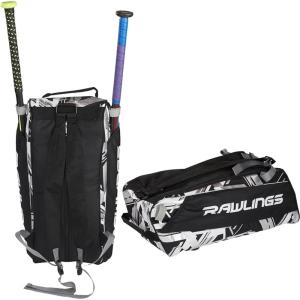 Rawlings | REMIX Duffel Equipment Bag | T-Ball & Youth Baseball/Softball | Multiple Colors(Black)