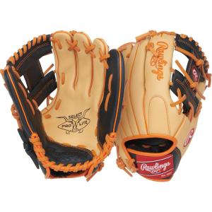 Rawlings | Select PRO LITE Youth Baseball Glove | Pro Player Models | Sizes 10.5″ – 12.25″ | Multiple Styles(Jackson Holiday | Pro I Web – Camel / Black / ORANGE)