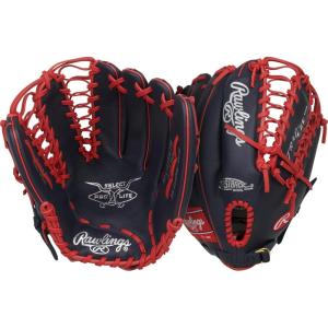 Rawlings | Select PRO LITE Youth Baseball Glove | Pro Player Models | Sizes 10.5″ – 12.25″ | Multiple Styles(Mike Trout | Trap-Eze Web – Navy / Scarlet)