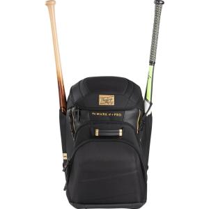 Rawlings Gold Collection Backpack Equipment Bag | Baseball/Softball | Multiple Styles(Black)