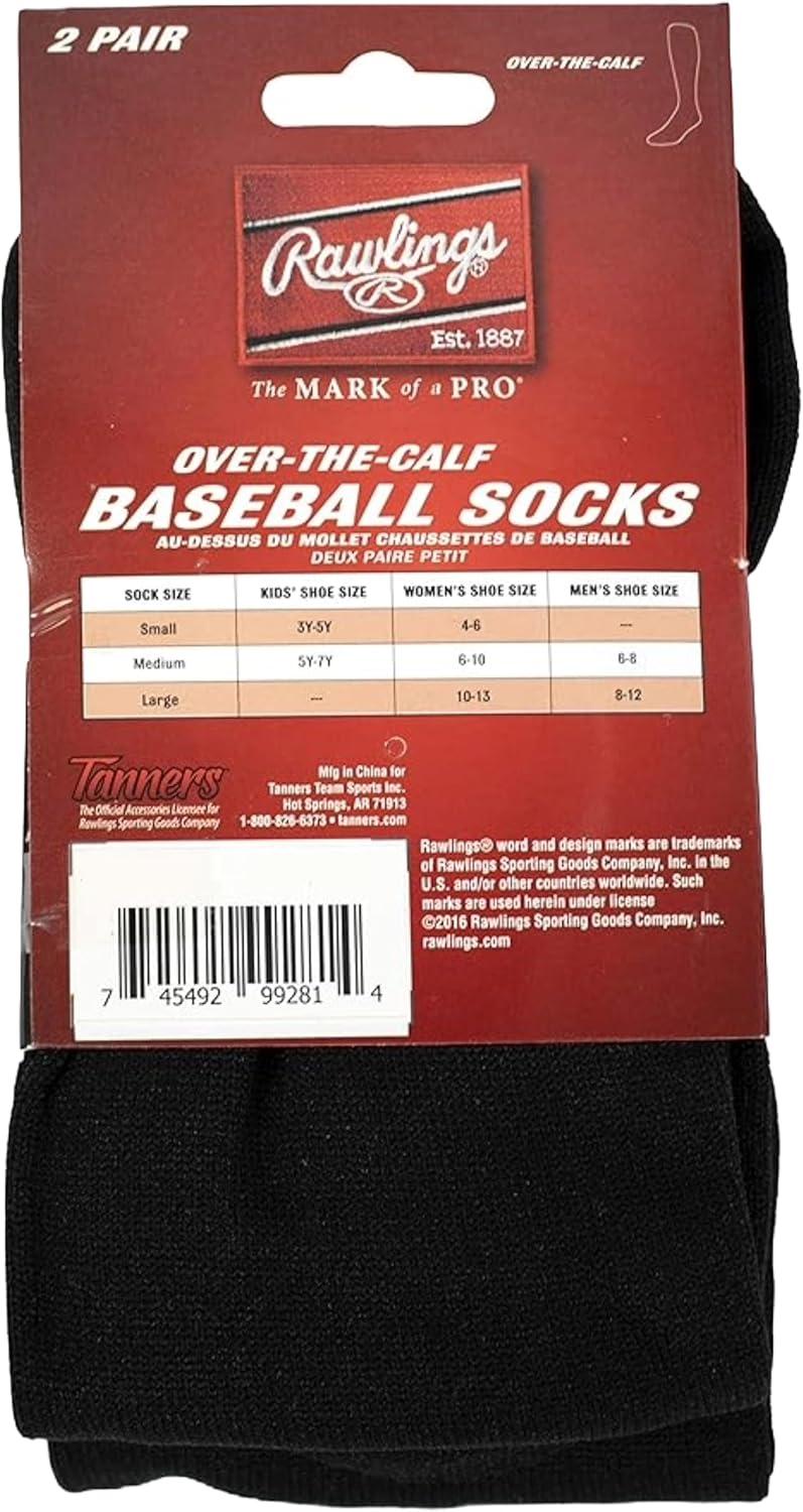imageRawlings  2 Pair  Athletic Socks  BaseballSoftball  Multiple SizesColorsMaroon