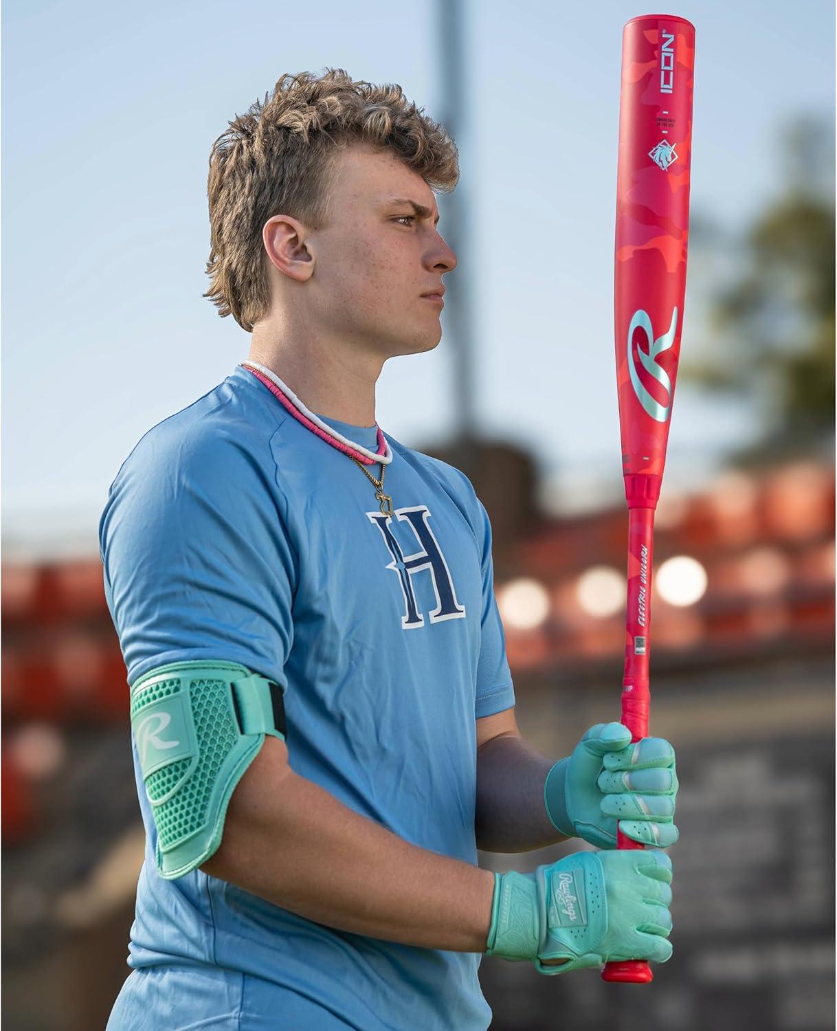 imageRawlings Batters Elbow Guard BaseballSoftball Multiple Sizes ampamp ColorsScarlet