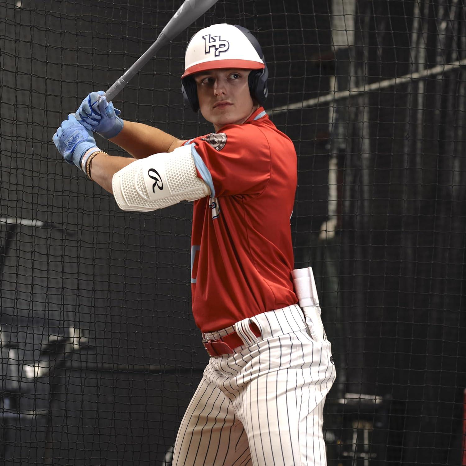 imageRawlings Batters Elbow Guard BaseballSoftball Multiple Sizes ampamp ColorsWhite