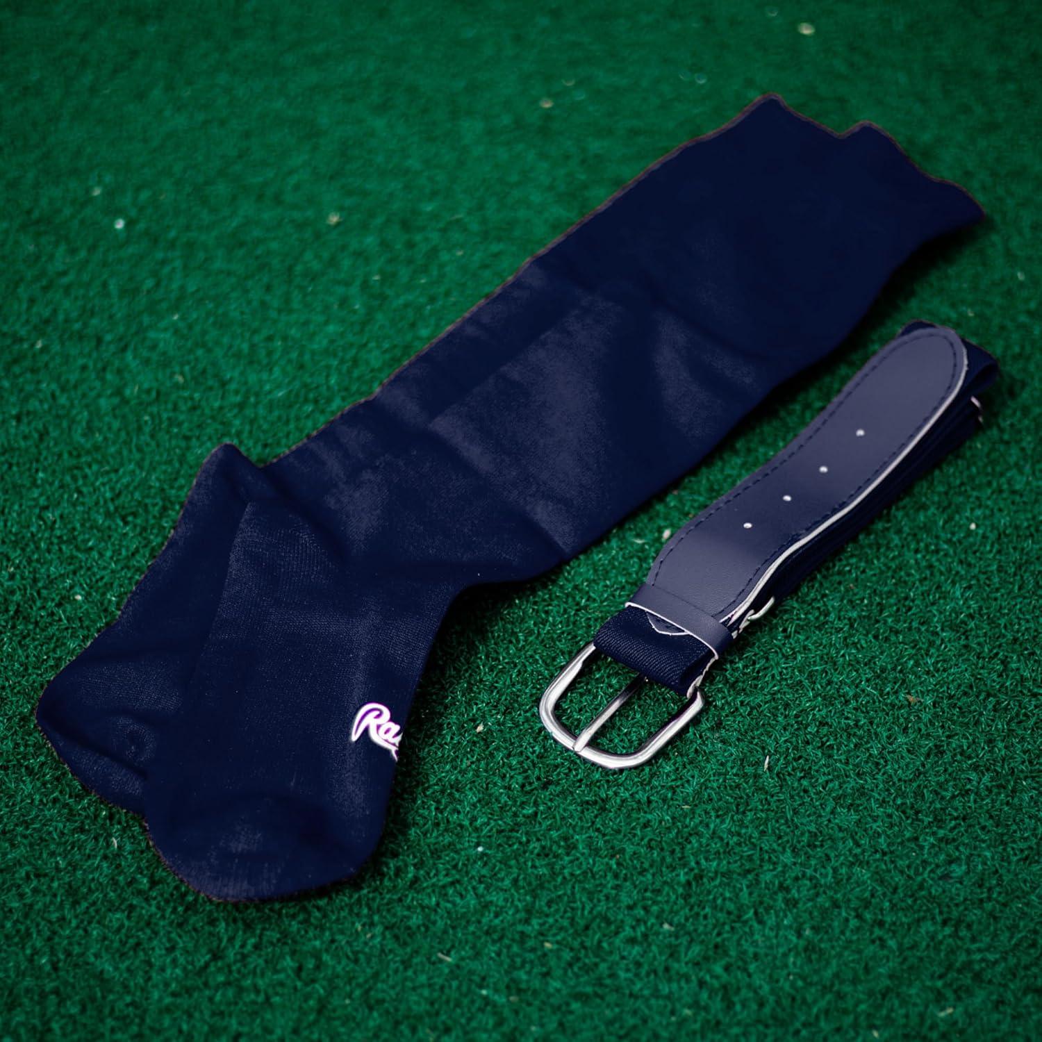 imageRawlings  Belt ampamp Socks Combo  BaseballSoftball  Multiple Sizes ampamp ColorsNavy