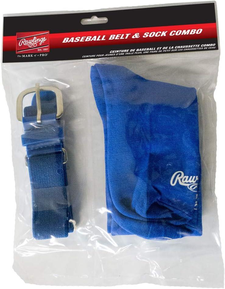 imageRawlings Belt ampamp Socks Combo BaseballSoftball Multiple Sizes ampamp ColorsRoyal