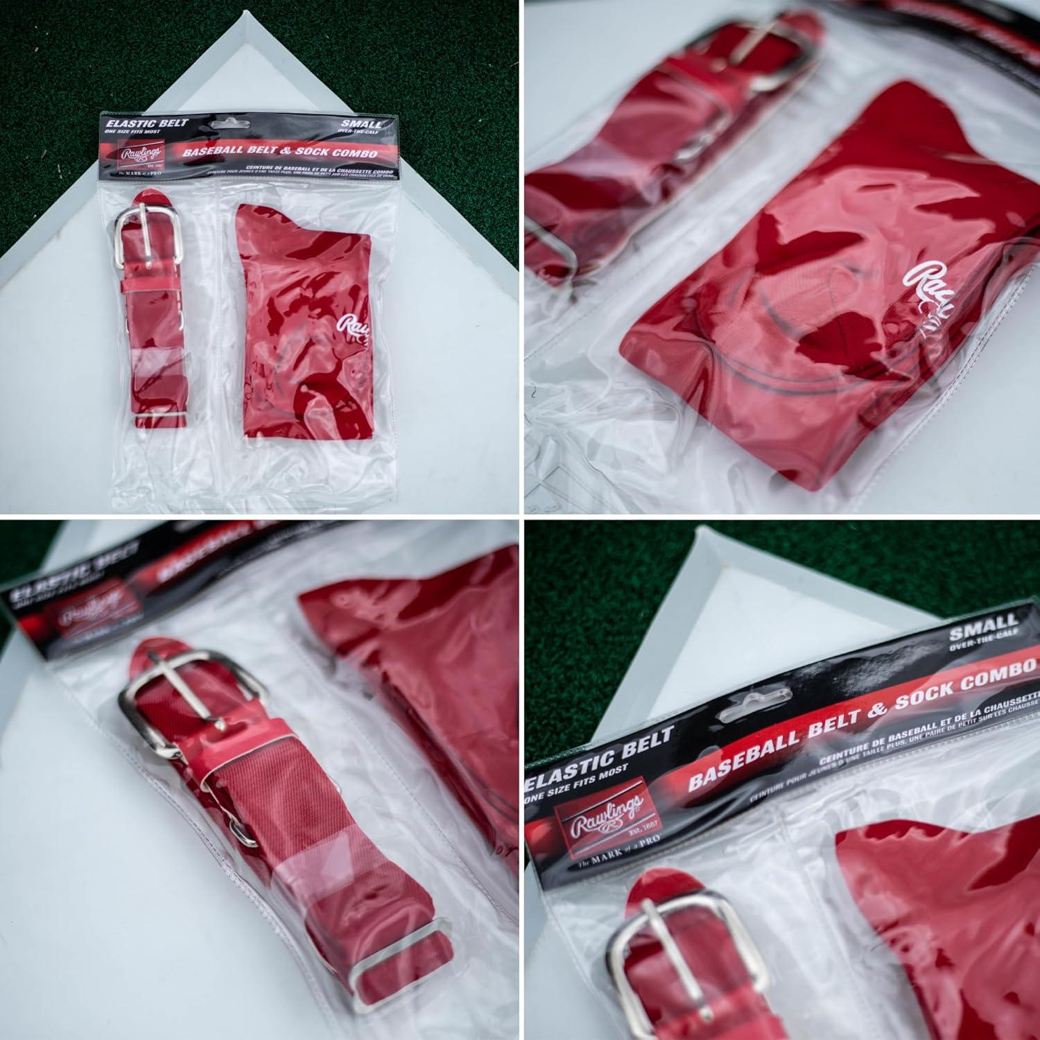 imageRawlings Belt ampamp Socks Combo BaseballSoftball Multiple Sizes ampamp ColorsRoyal