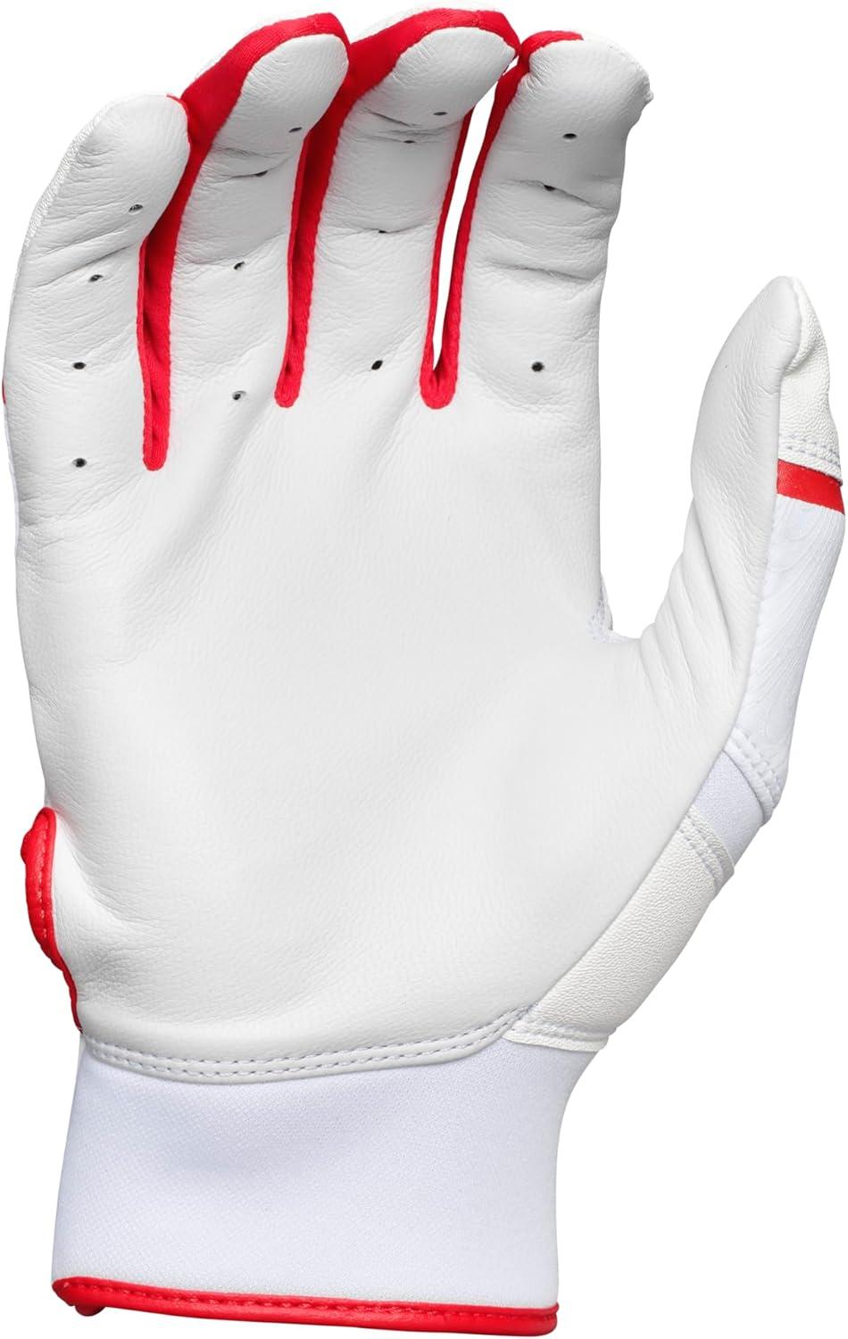 imageRawlings  Clout Baseball Batting Gloves  Adult Sizes  Multiple ColorsWHITESCARLET