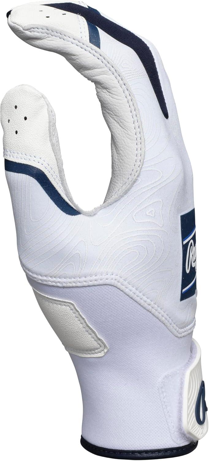 imageRawlings  Clout Baseball Batting Gloves  Youth Sizes  Multiple ColorsWHITENAVY