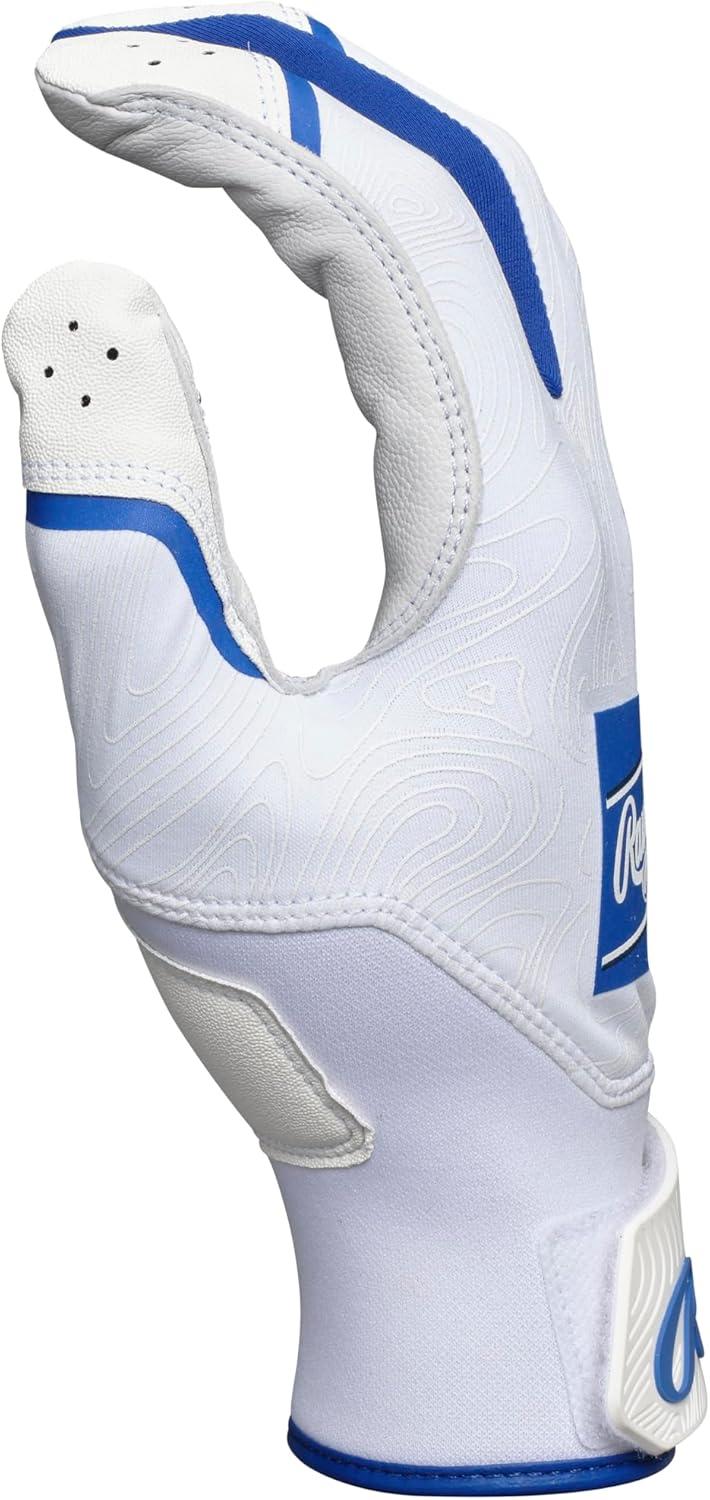 imageRawlings  Clout Baseball Batting Gloves  Youth Sizes  Multiple ColorsWHITEROYAL
