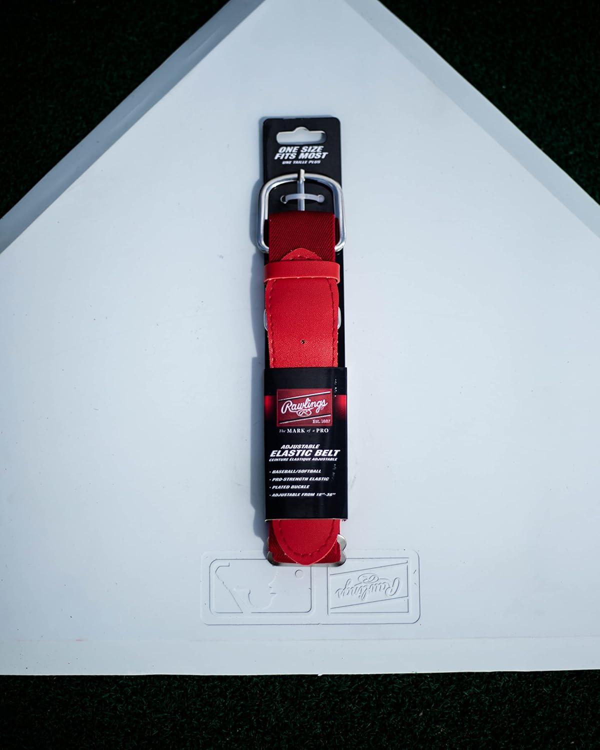 imageRawlings Elastic Game Day Belt BaseballSoftball AdultYouth Multiple ColorsBlack