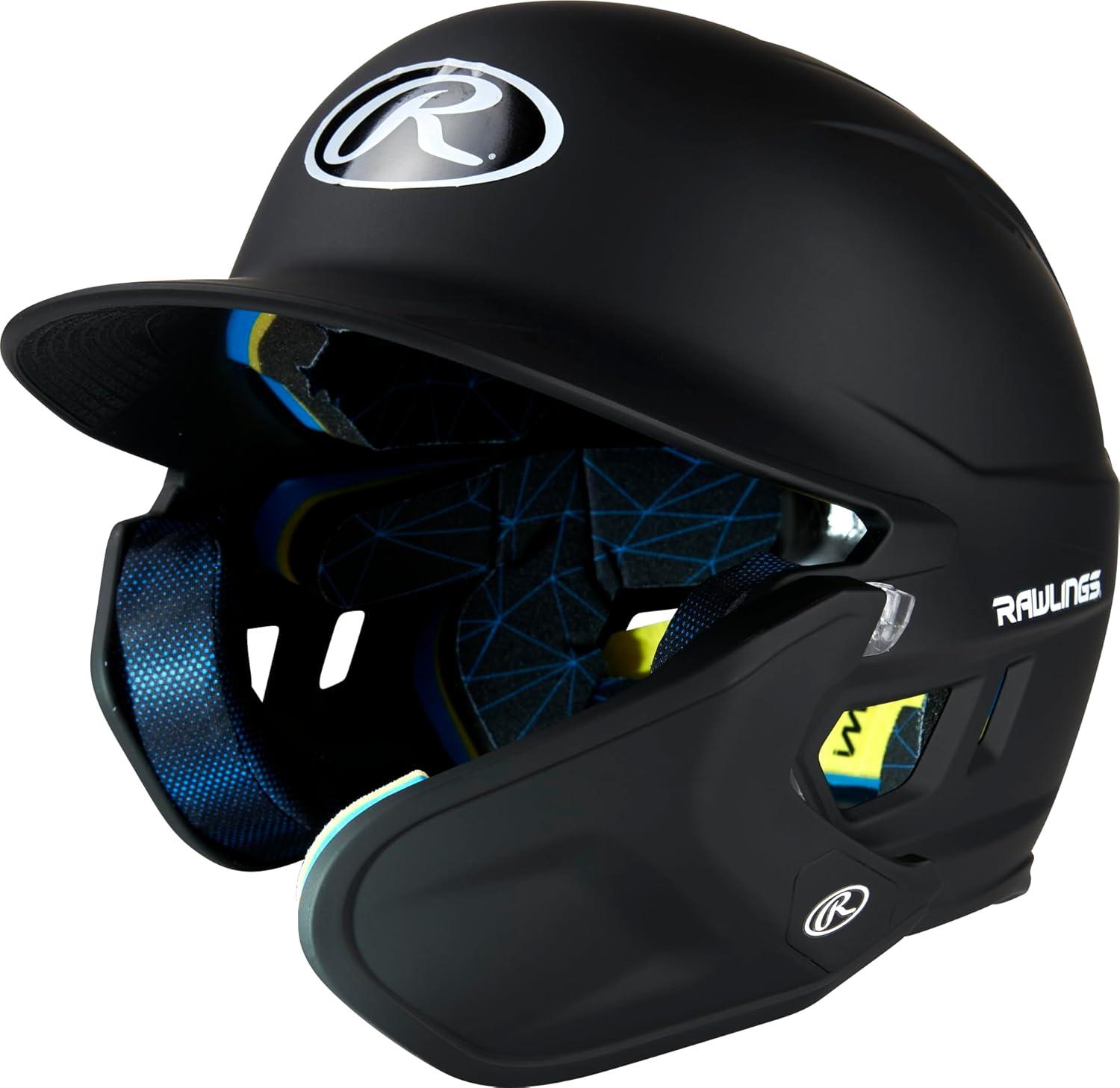 imageRawlings  MACH Adjust Baseball Batting Helmet  Adjustable Face Guard  Matte  JR ampamp SR Sizes  Multiple ColorsMatte Black