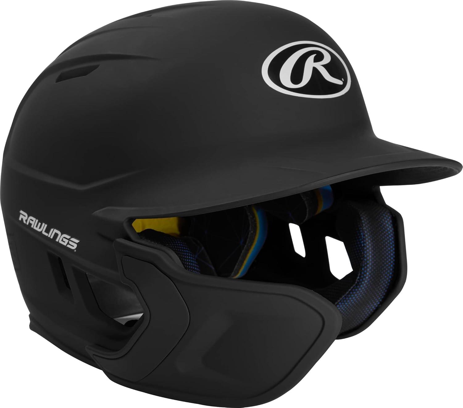 imageRawlings  MACH Adjust Baseball Batting Helmet  Adjustable Face Guard  Matte  JR ampamp SR Sizes  Multiple ColorsMatte Black