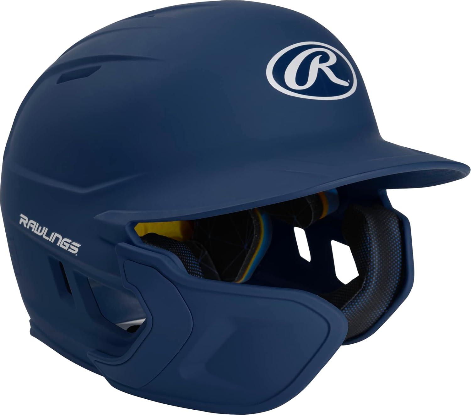 imageRawlings  MACH Adjust Baseball Batting Helmet  Adjustable Face Guard  Matte  JR ampamp SR Sizes  Multiple ColorsMatte Navy