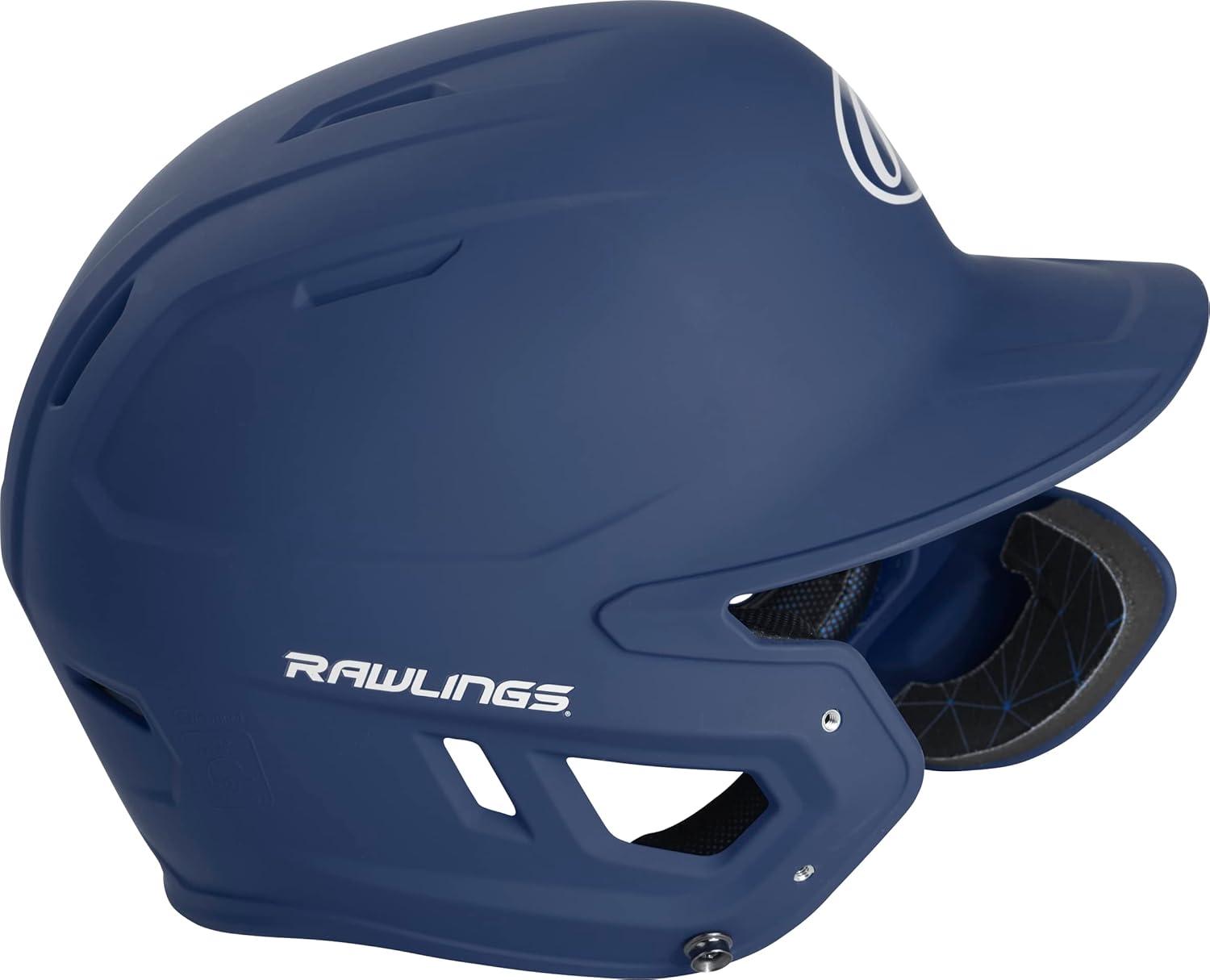 imageRawlings  MACH Adjust Baseball Batting Helmet  Adjustable Face Guard  Matte  JR ampamp SR Sizes  Multiple ColorsMatte Navy