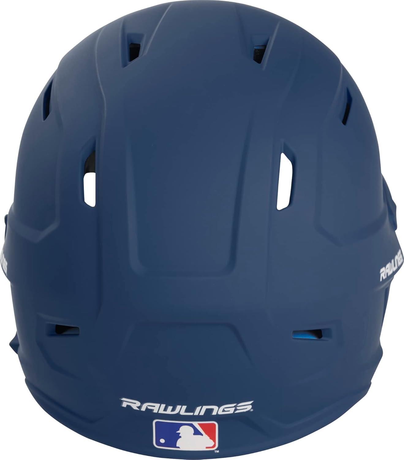 imageRawlings  MACH Adjust Baseball Batting Helmet  Adjustable Face Guard  Matte  JR ampamp SR Sizes  Multiple ColorsMatte Navy
