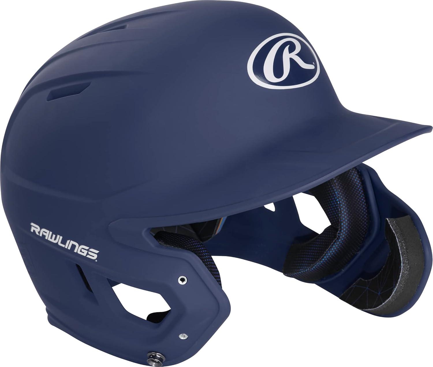 imageRawlings  MACH Adjust Baseball Batting Helmet  Adjustable Face Guard  Matte  JR ampamp SR Sizes  Multiple ColorsMatte Navy